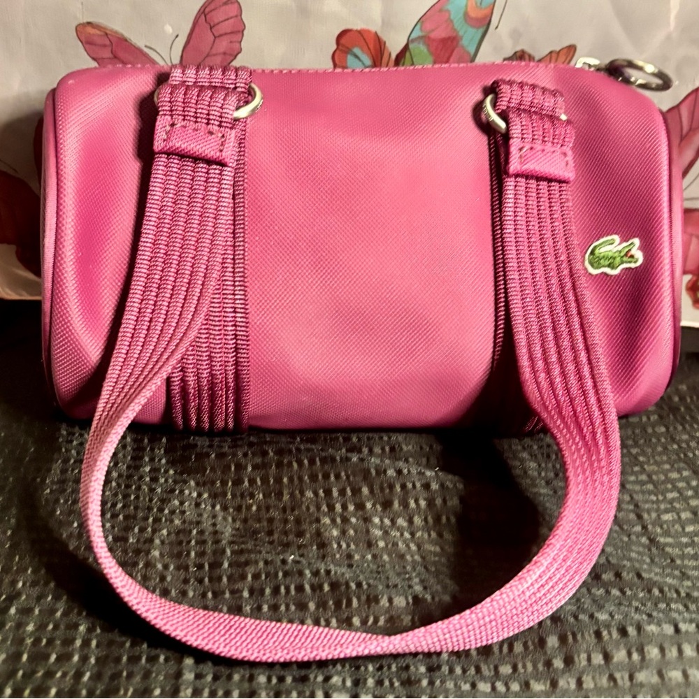 Lacoste mini burgundy bag